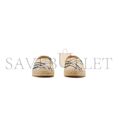 BURBERRY CHECK MEWS ESPADRILLES 81091801